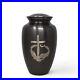 10 Cremation Urn Black Brass Cross Christian Urn Religious Urn for Human Ashes