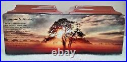 612 Double/companion adult cremation urn sunset tree
