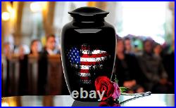 Adult Cremation URNS for Ashes- American Eagle Flag Cremation Urns for Human Ash