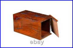 Adult Human Burial Cremation Ashes Keepsake Urns Resin and Rosewood Mix Urns