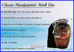 Adult Urn, Cremation Urns for Human Ashes Men & Women, Urns Large, Black