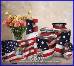 American Flag Cremation Urn Cremation Urns Adult Urns for Human Ashes
