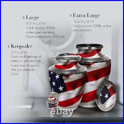 American Flag Cremation Urns for Ashes Adult Large / Adult