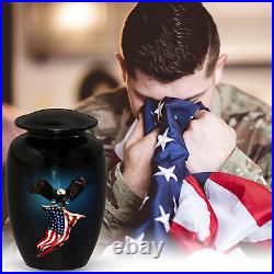 American Flag Cremation Urns for Human Ashes Adult Male & Female, Patriotic Urns