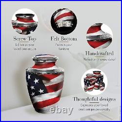 American Flag Urns for Human Ashes Large and Cremation Urn Cremation Urns Adult