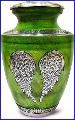 Angel Wing Cremation Urn for Human Ashes Adult Urns Burial Metal Funeral Urn f