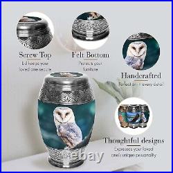 Barn Owl Cremation Urn, Cremation Urns for Adult Human, Urns for Human Ashes
