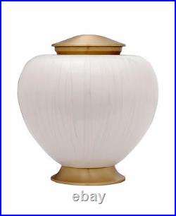 Baroque Pearl Adult Cremation Urn, Handcrafted + Free Shipping