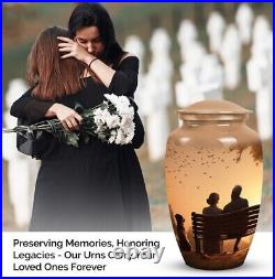 Beloved Couple Memorial Big Size Cremation Ashes keepsake Urn for Adult Human