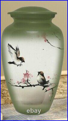 Bird urn peacefull Bird urn Large urn for Adult Decorative urn