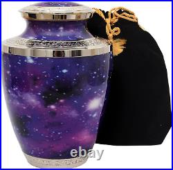 Blessings Decor Cremation Urns for Human Ashes Adult Funeral, Purple