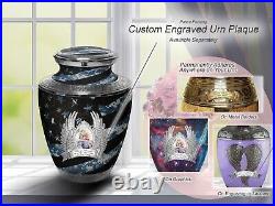 Blue Camo Military Navy Cremation Urn Cremation Urns Adult Urns for Human Ashes