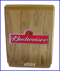 Budweiser Handcrafted Wooden Cremation Urn-adult Sized-made In The USA