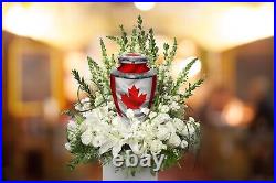 Canadian Flag Cremation Urn Cremation Urns Adult Urns for Human Ashes