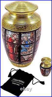 Church Window Adult Urn Cremation Urns for Human Ashes Large Adult Urn