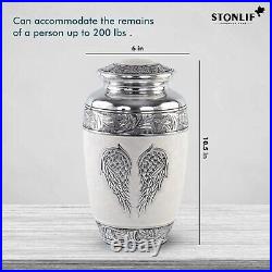 Cremation Urn 10 Angel Wing With Reminded Memorial Funeral Honor Your Loved One