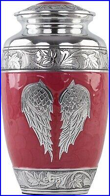 Cremation Urn 10 Keepsake Angel Wing Human Ash for Women, Urn, Funeral, Burial