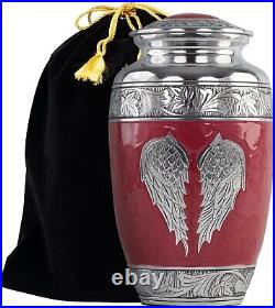 Cremation Urn 10 Keepsake Angel Wing Human Ash for Women, Urn, Funeral, Burial