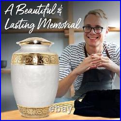 Cremation Urns 10 Engraved Aluminum Female God Has You in His Arms Funeral Urn