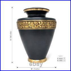 Cremation Urns Ashes Leaf Brass Adult Funeral Human Ashes Urn