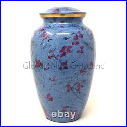 Cremation Urns Orchid Cold Purple Large Adult Funeral Urn for Human Ashes