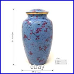 Cremation Urns Orchid Cold Purple Large Adult Funeral Urn for Human Ashes