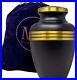 Cremation Urns for Human Ashes Adult Male Black and Gold