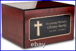 Cremation Urns for Human Ashes Adult Male Female Urn Box Decorativ, Simple cross
