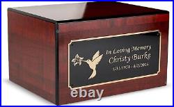 Cremation Urns for Human Ashes Adult Male Female Urn Box Decorative, Hummingbird