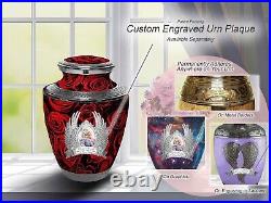 Crimson Rose Urns for Human Ashes Large and Cremation Urn Cremation Urns Adult