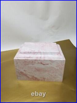 Cultured Marble Cremation Urn Pink Adult Size