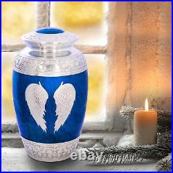 Divit Shilp Cremation Urn for Human Ashes with Satin Bag, Adult, Mix