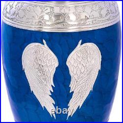 Divit Shilp Cremation Urn for Human Ashes with Satin Bag, Adult, Mix