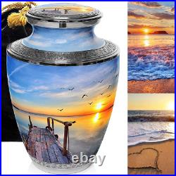 Dock of The Bay Urns for Ashes Adult Male Large XL or Small Large, Multicolor