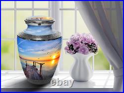 Dock of The Bay Urns for Ashes Adult Male Large XL or Small Large, Multicolor
