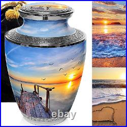 Dock of the Bay Cremation Urn for Human Ashes Adult Woman for Funeral, Burial or