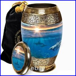 Dolphin Urns for Human Ashes Large and Cremation Urn Cremation Urns Adult