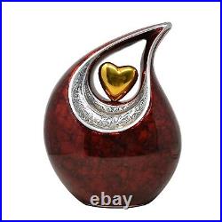Engraved Cremation Tea Drop Urns For Human Ashes Adult Male & Female 10.5 Inch