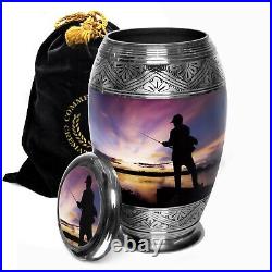 Fishing Cremation Urn, Cremation Urns for Adult Human, Urns for Human Ashes
