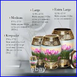 Flower Urns for Human Ashes Large and Cremation Urn Cremation Urns Adult