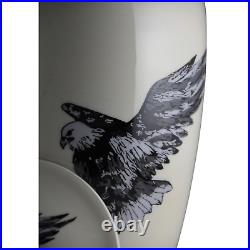 Flying Eagle Eagle in Flight White Urn for Adult Ashes Cremation Urn