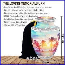 Free Personalized Medallion Beach Cremation Urns for Adult Human Ashes