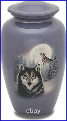 Full Moon Wolf Adult Cremation Urn