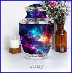 Glowing Galalxy Large Cremation Urns For Adults 200 cubic inch