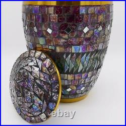 Gold Cracked Glass Cremation Urn, Cremation Urns Adult, Urns for Human Ashes