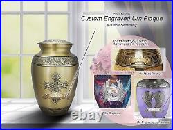 Gold Cross Urns for Ashes Adult Male Large, XL or Small Extra