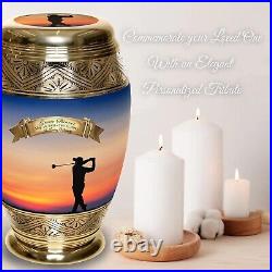 Golf Urns for Human Ashes Large and Cremation Urn Cremation Urns Adult