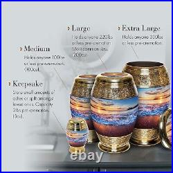 Hawaii Sunset Cremation Urn, Cremation Urns for Adult Human, Urn for Human Ashes