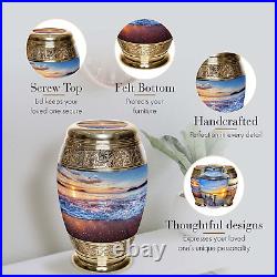 Hawaiian Sunset Cremation Urn for Human Ashes Adult Female for Funeral, Burial &