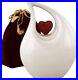 Heart of Love Cremation Urn, Urns for Human Ashes, Adult Non-Customize, White
